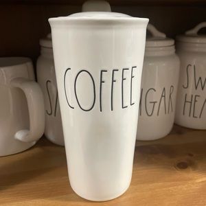 Rae Dunn COFFEE ceramic tumbler
